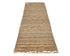 8 Feet Moroccan Brown Hand Woven Wool Runner Rug
